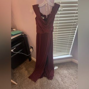 Maroon long dress